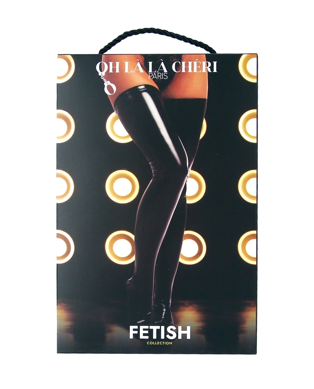 FETISH Vinyl Thigh Highs Black SM