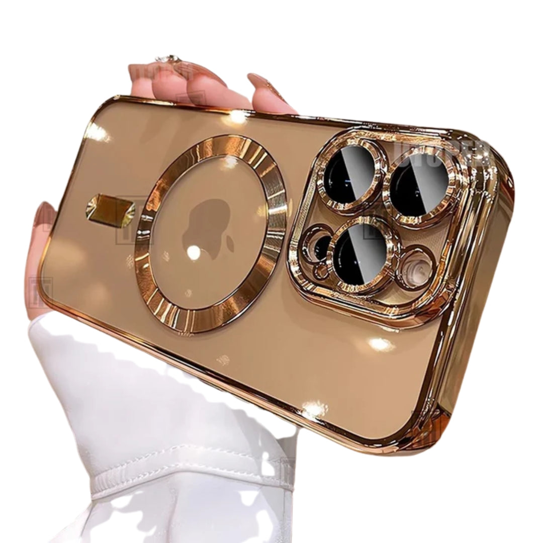 New Official Desert Gold Phone Case For iPhone 16 15 14 13 12 11 Pro Max Plus Clear Magsafe Magnetic Lens Protect Soft Cover