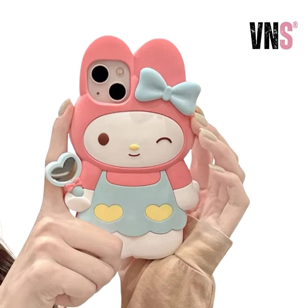 For iPhone 15 Plus 14 Pro Max 12 11 13 Pro X XS XR 12 Max 3D Family Cartoon Silicon Soft Phone Case