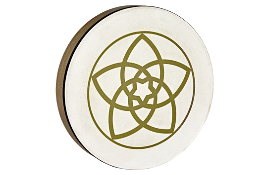 16" Designed Hand Drum, Venus Flower