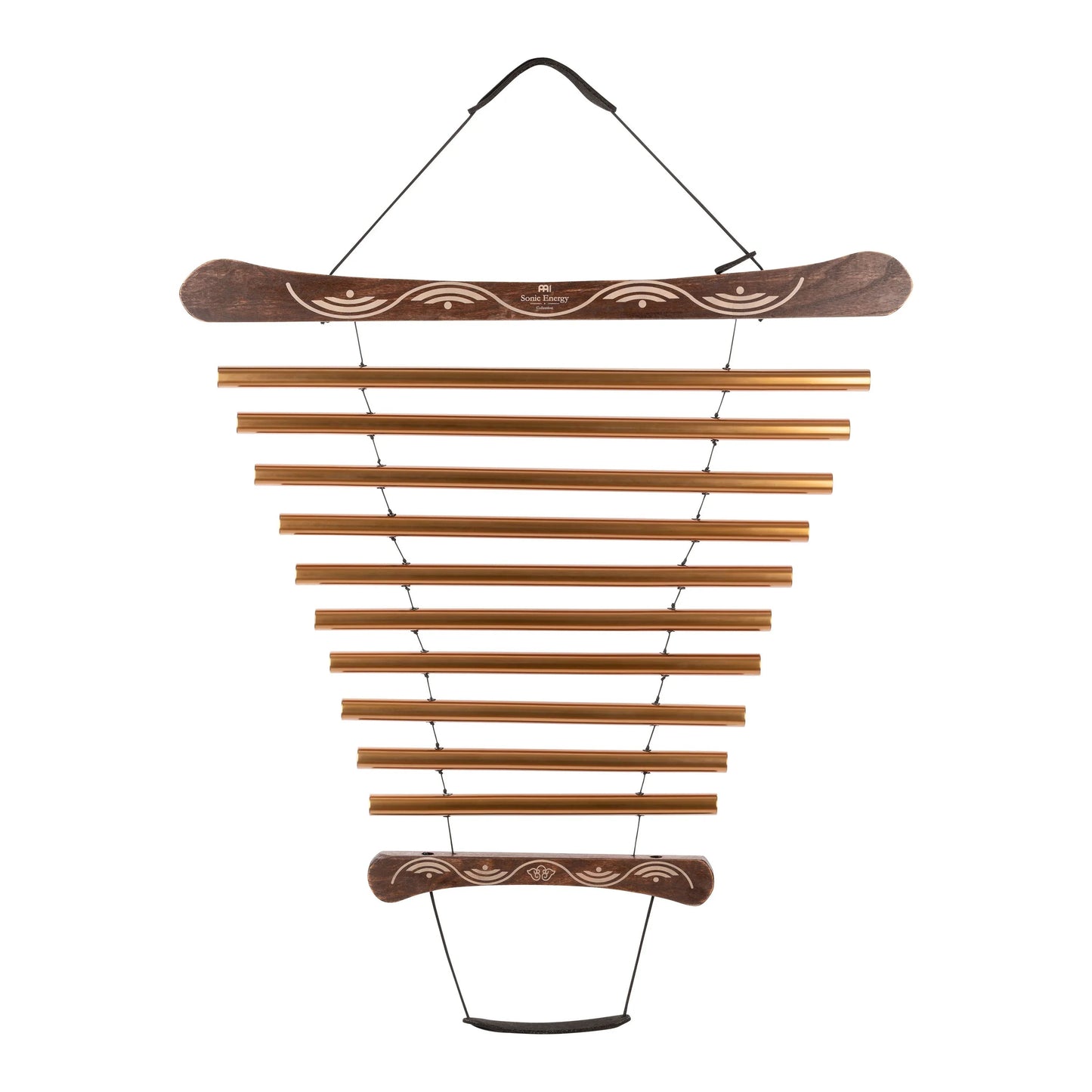 35" Meditation Flow Chime, 440 Hz, 10 Notes, G Major, Bronze