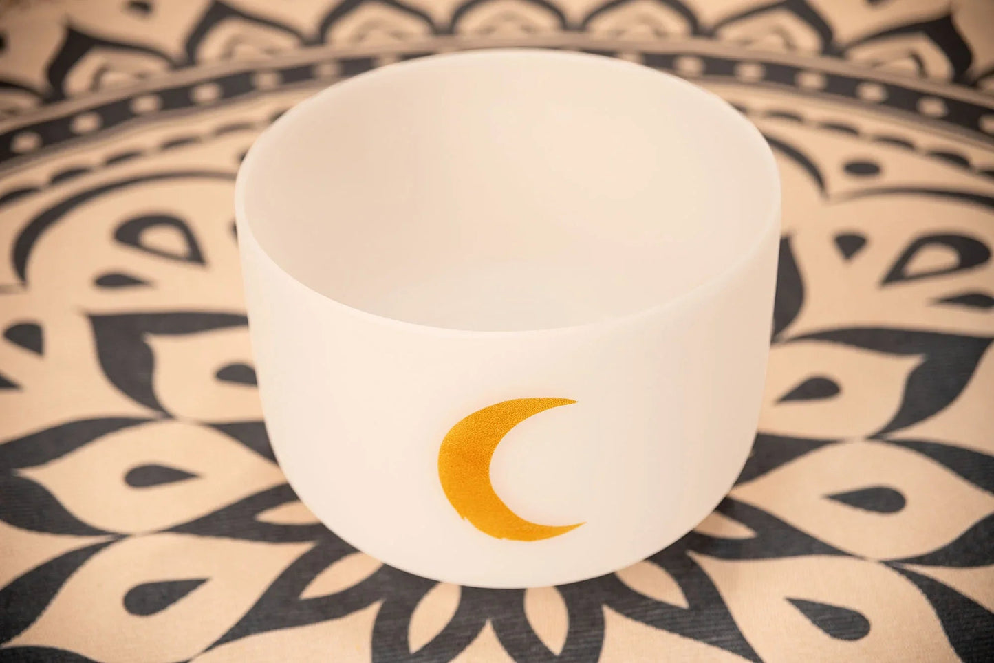 12" Planetary Tuned Crystal Singing Bowl, Synodic Moon 210.42 Hz