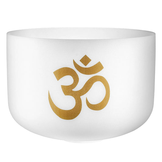 16" Planetary Tuned Crystal Singing Bowl, OM