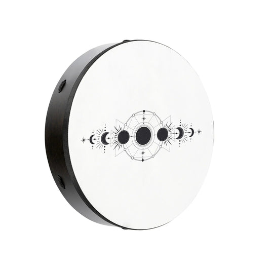 16" Ritual Drum, Moon Phases, True Feel Synthetic Head