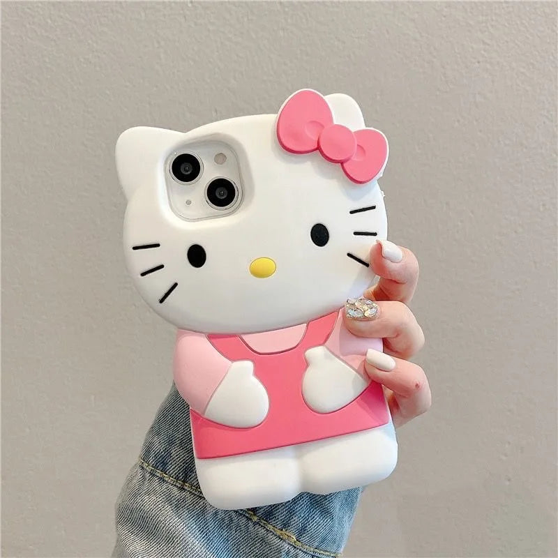 for iPhone 13 Mini 12 Pro 14 Plus 15 Pro Max 11 X XS Max XR 7 8 Plus SE Soft Cartoon Silicon Back Phone Case