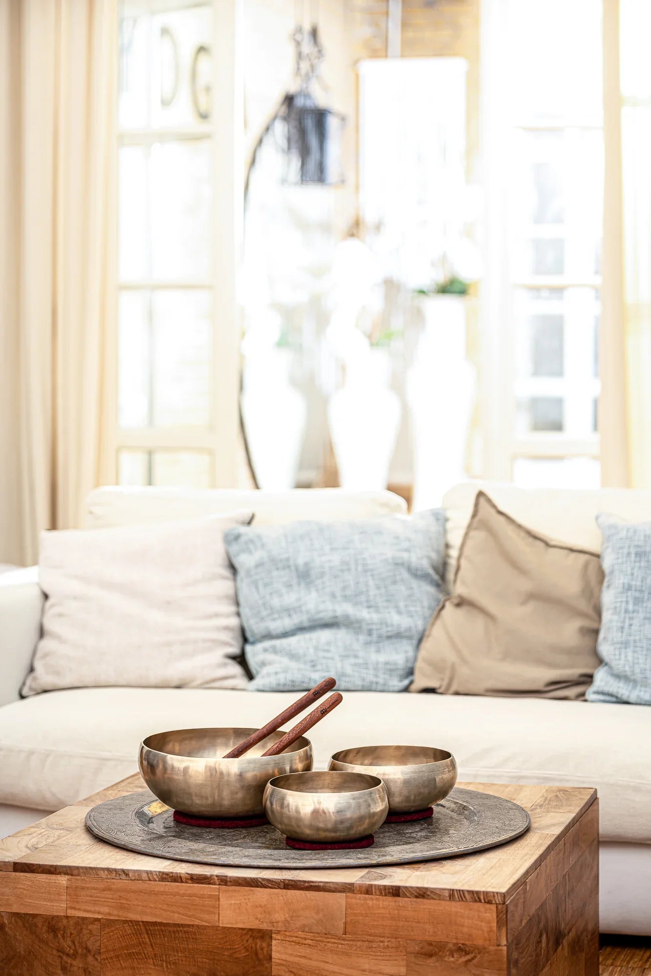 3-Piece Cosmos Therapy Series Singing Bowl Set, 800/1000/2000g
