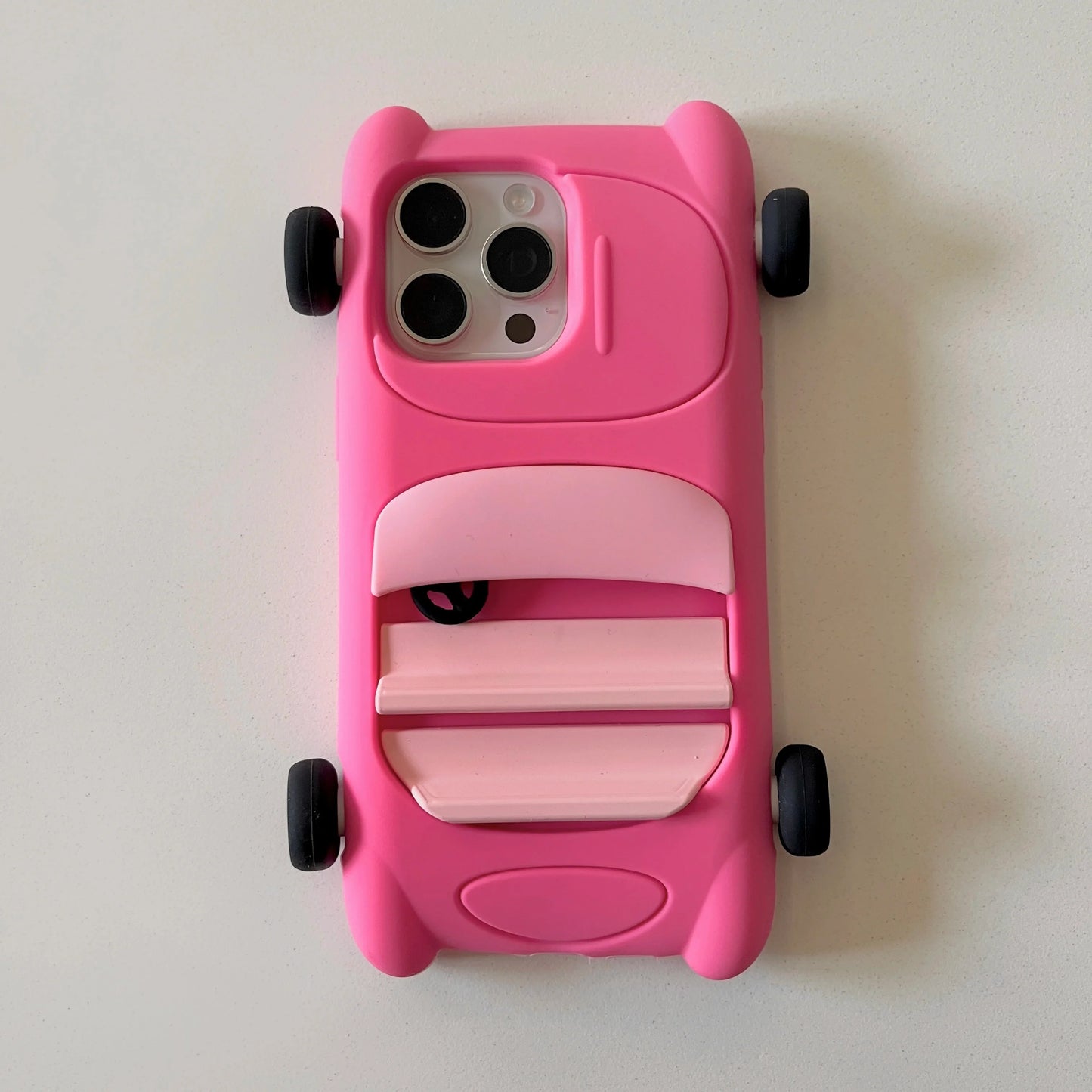 Cute Cartoon 3D Sports Car Model Phone Case for IPhone 16 15 14 13 Pro Max Plus Shockproof Silicone Soft High Quality Back Cover