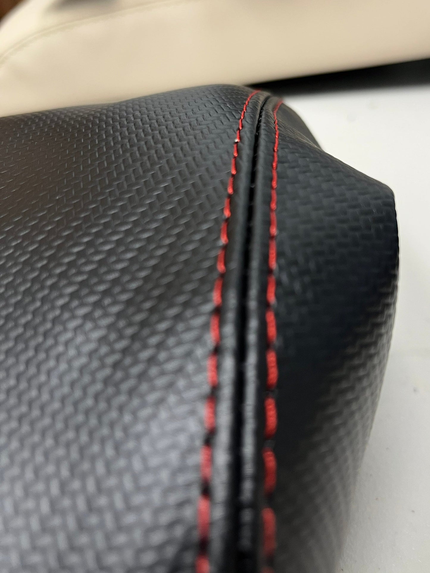 Carbon Fiber Synthetic Leather Console Armrest Cover For 2008-2016 Subaru Impreza WRX STI Crosstrek